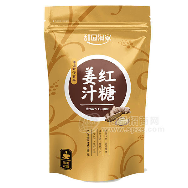 甜园润家 姜汁红糖 358g