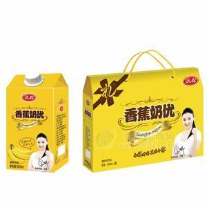 香蕉奶优乳饮料500mlx6、12盒