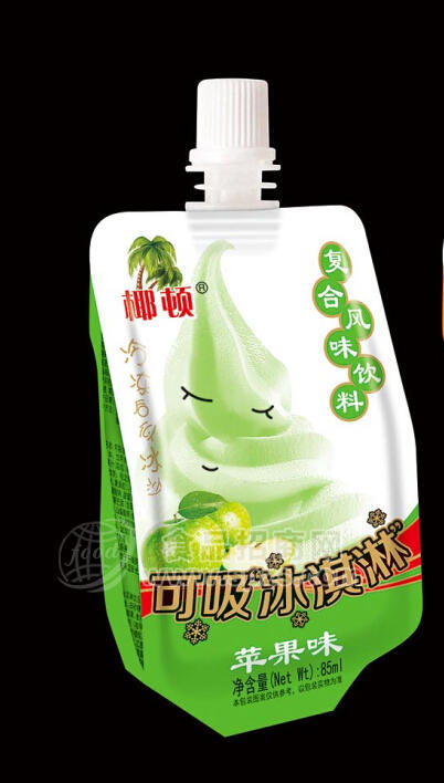 可吸冰淇淋苹果味碎碎冰