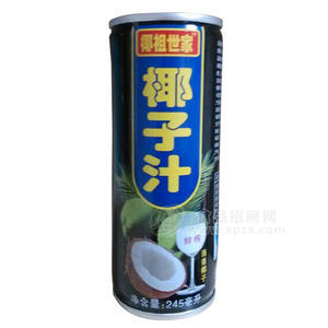 椰祖世家 椰子汁245ml