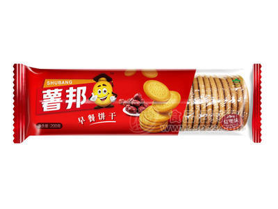 薯邦早餐饼干（红枣味）