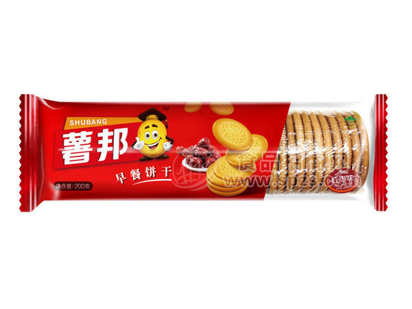 薯邦早餐饼干（红枣味）