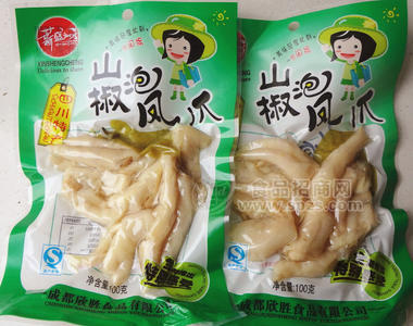 100克山椒泡凤爪