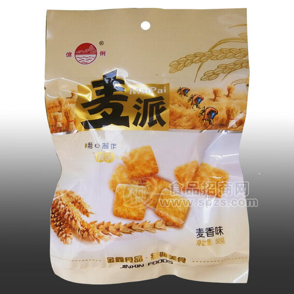 ·億俐 麦派 膨化食品 麦香味 50g 