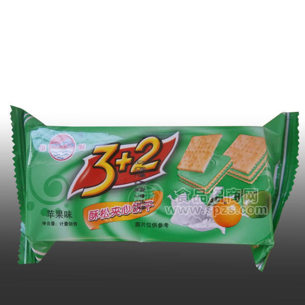 ·億俐 3+2酥松夹心饼干 苹果味 