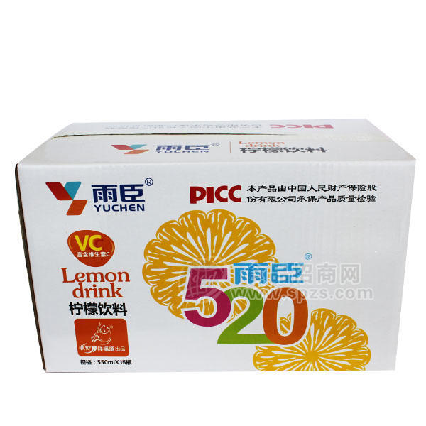 ·雨臣 520柠檬饮料550mlx15瓶 