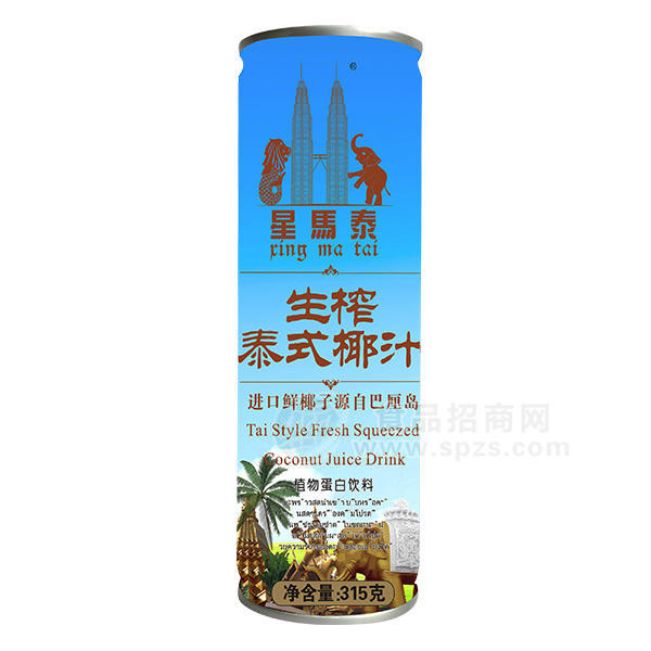 星馬泰 生榨泰式椰子汁315ml