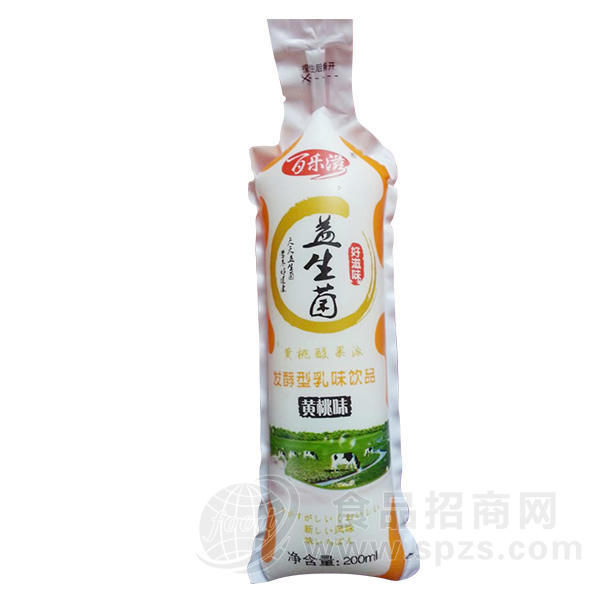 百乐滋 益生菌乳味饮品黄桃味200ml