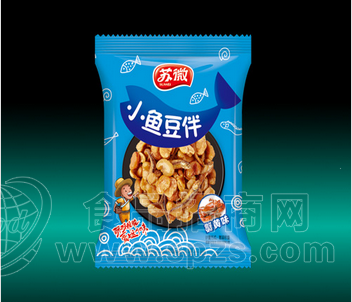 小鱼伴豆蟹黄味