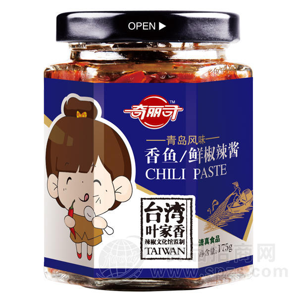 奇丽司 香鱼-鲜椒辣酱 175g