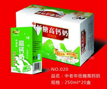 中老年低糖高钙奶