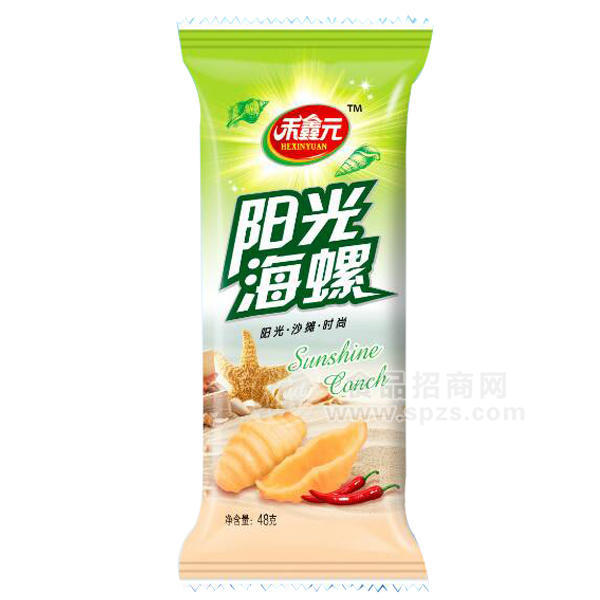 禾鑫元 陽光海螺48g 膨化食品