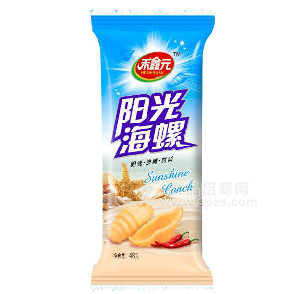 禾鑫元 陽光海螺48g 膨化食品