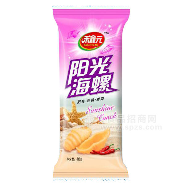 禾鑫元 陽光海螺48g 膨化食品