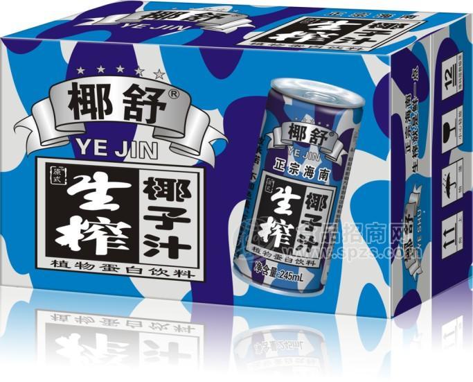 ·245mL迷彩生榨椰子汁纸箱 