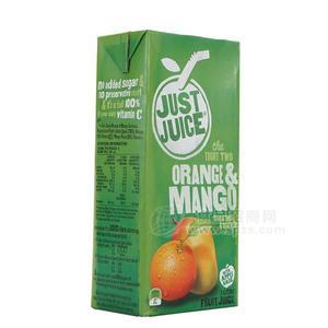 芒果橙汁饮料 混合果蔬饮料 进口零食