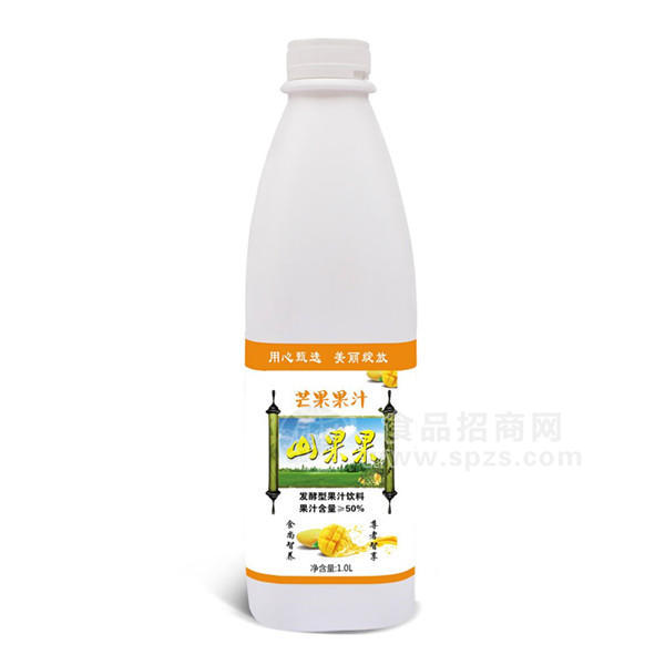 ·山果果芒果汁 发酵型果汁饮料1L 