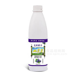 山果果藍(lán)莓汁 發(fā)酵型果汁飲料1L