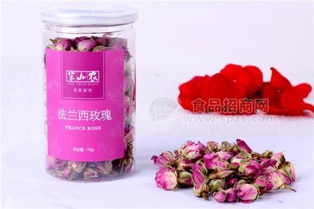 法兰西玫瑰 玫瑰花茶 花茶 凉茶 保健茶 养生茶 罐装花茶
