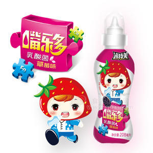 嘴乐多乳酸菌草莓味乳饮料
