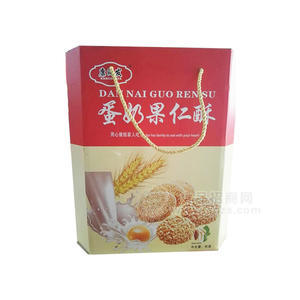 康润发蛋奶果仁酥礼袋装 休闲食品