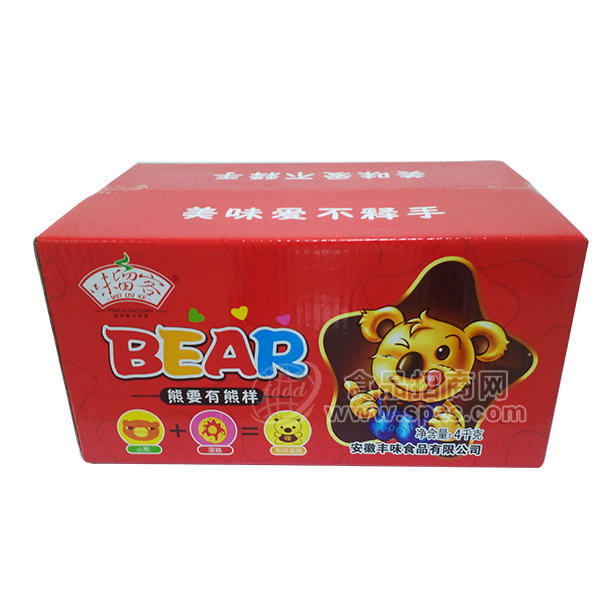 味留客 熊饼干糕点4kg 休闲食品