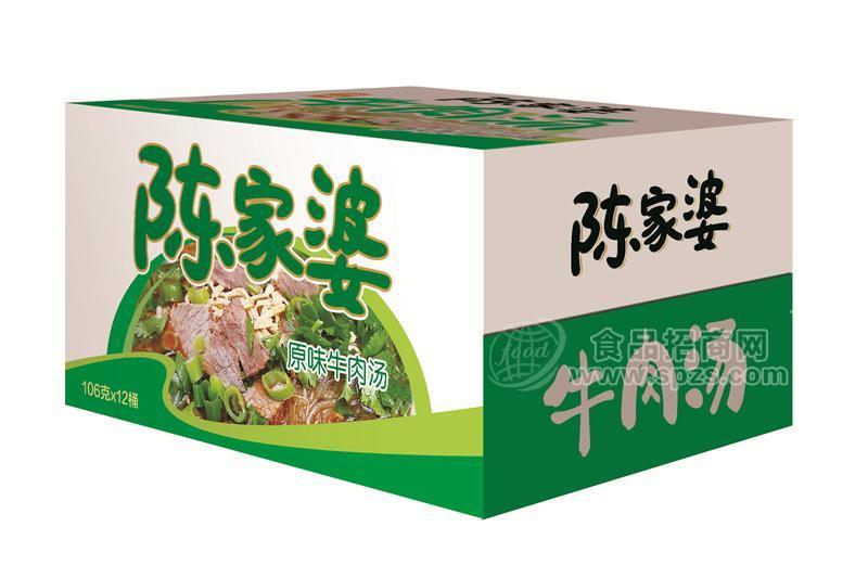 陳家婆 原味牛肉湯108gx12桶