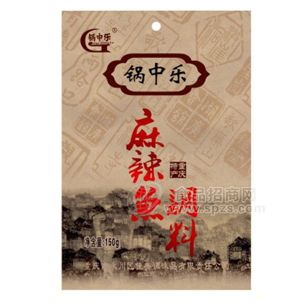 锅中乐麻辣鱼调料150g