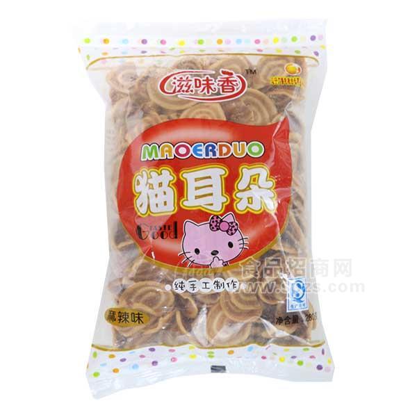 滋味香香辣味貓耳朵280g 休閑食品