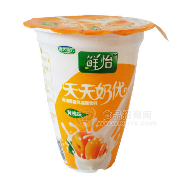 鲜怡天天奶优 非活菌型乳酸菌饮料 黄桃味