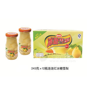连连红 冰糖雪梨 罐头 245gx12瓶