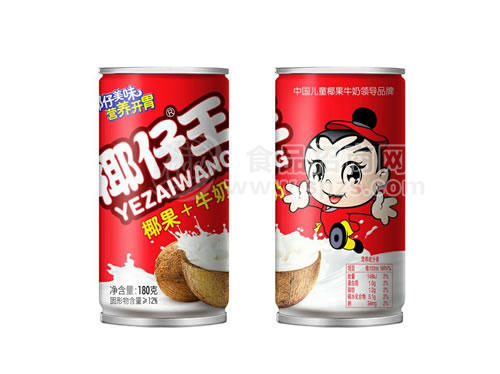 椰仔王 椰果牛奶180g 兒童食品