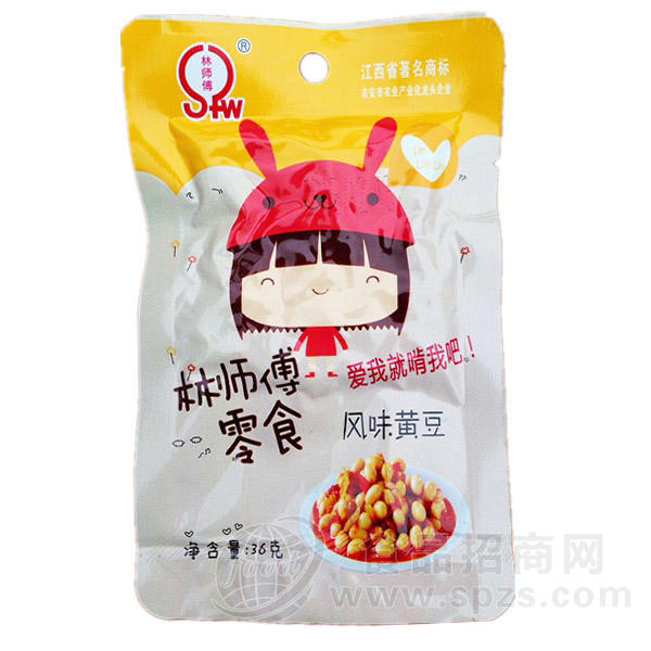 林师傅零食 风味黄豆36g 方便食品