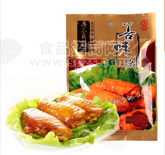 善味閣食品 奧爾良風(fēng)味烤雞翅中25g真空包裝休閑食品 零食批發(fā)