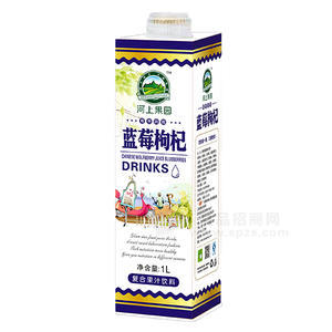 河上果園藍莓枸杞 果汁飲料1L