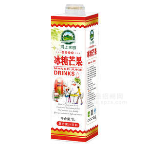 河上果园冰糖芒果 果汁饮料1L