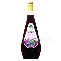 河上果园蓝莓汁 果汁饮料1.5L