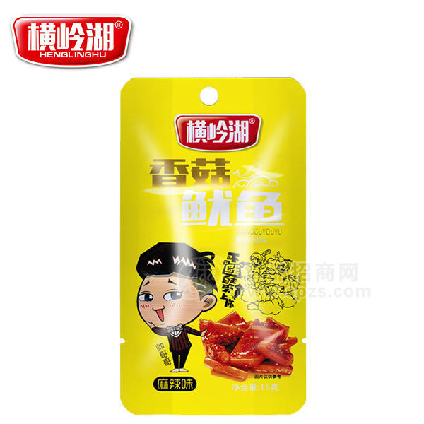 横岭湖香菇鱿鱼 鱼干鱼丝 麻辣味 15g