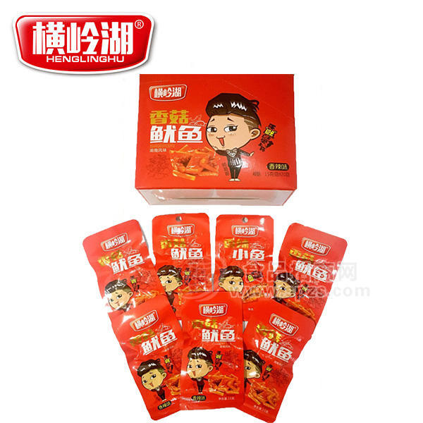 横岭湖 香菇鱿鱼 香辣味 休闲食品 15gx20
