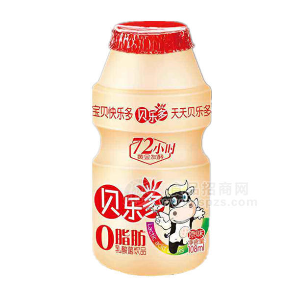 貝樂(lè)多 零脂肪 乳酸菌飲品108mlx4瓶