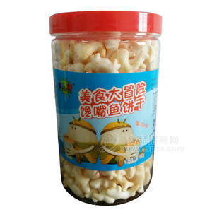 乐比卡通 馋嘴鱼饼干 番茄味 休闲食品 65g