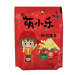 萌小樂(lè) 鮮切薯片 田園番茄味 休閑食品 膨化食品 50g