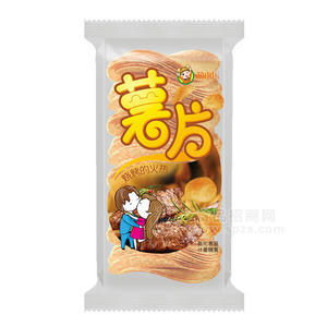 萌小樂(lè) 薯片  燒烤味 膨化食品 休閑食品