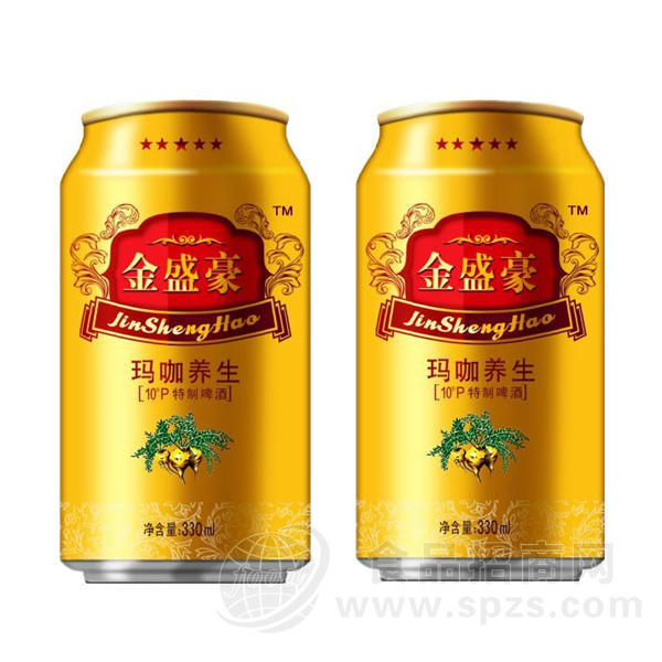 金盛豪玛咖养生啤酒 330ml