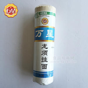 萬星面業(yè) 龍須掛面1000g 筒裝面條