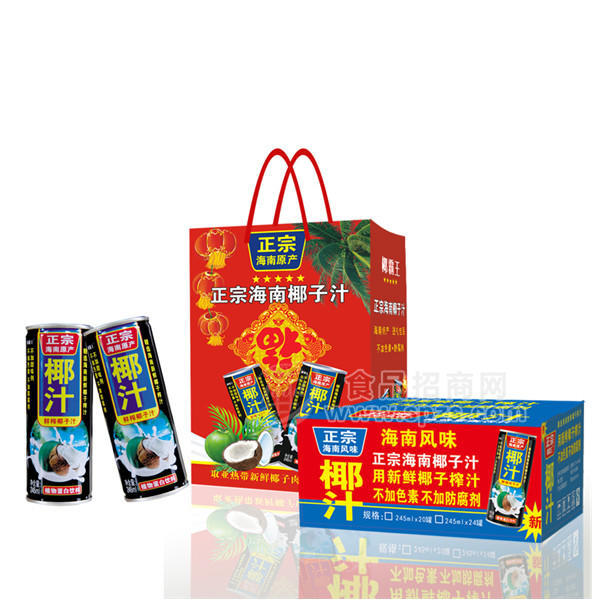 椰子汁植物蛋白饮料饮品厂家招商箱装