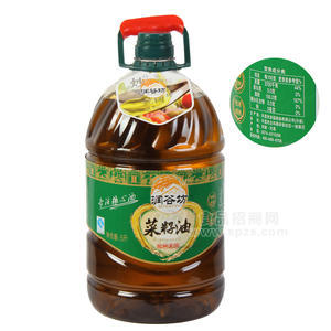 潤谷坊食用油  非轉(zhuǎn)基因菜籽油5L