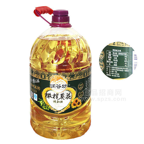 潤谷坊調(diào)和油 橄欖葵花調(diào)和油5L