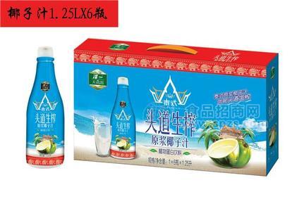 头道生榨原浆椰汁1.25l