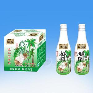 興萬家鮮榨椰子汁 植物蛋白飲料1.25Lx6瓶